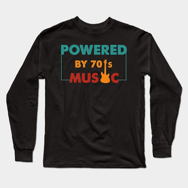 Powered by 70's Music vintage Long Sleeve T-Shirt by Aymoon05